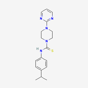 N-[4-(propan-2-yl)phenyl]-4-(pyrimidin-2-yl)piperazine-1-carbothioamide