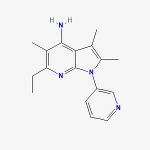 6-ethyl-2,3,5-trimethyl-1-(pyridin-3-yl)-1H-pyrrolo[2,3-b]pyridin-4-amine