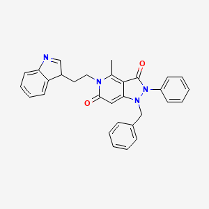 molecular formula C30H26N4O2 B10872571 1-benzyl-5-[2-(3H-indol-3-yl)ethyl]-4-methyl-2-phenyl-1H-pyrazolo[4,3-c]pyridine-3,6(2H,5H)-dione 