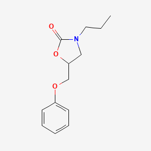 molecular formula C13H17NO3 B10872596 5-(Phenoxymethyl)-3-propyl-1,3-oxazolidin-2-one 