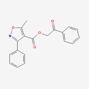 2-Oxo-2-phenylethyl 5-methyl-3-phenylisoxazole-4-carboxylate