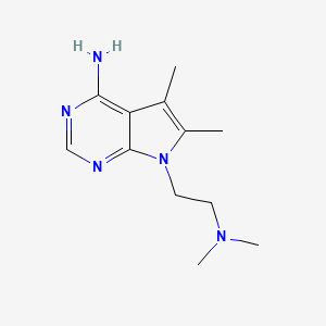 7-[2-(dimethylamino)ethyl]-5,6-dimethyl-7H-pyrrolo[2,3-d]pyrimidin-4-amine