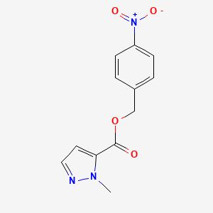 molecular formula C12H11N3O4 B10872641 4-nitrobenzyl 1-methyl-1H-pyrazole-5-carboxylate 