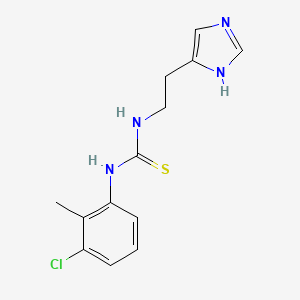 N-(3-chloro-2-methylphenyl)-N'-[2-(1H-imidazol-4-yl)ethyl]thiourea