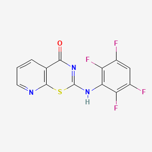 2-[(2,3,5,6-tetrafluorophenyl)amino]-4H-pyrido[3,2-e][1,3]thiazin-4-one