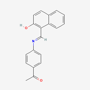 molecular formula C19H15NO2 B10872678 4'-(2-Hydroxy-naphthalen-1-ylmethyleneamino)acetophenone CAS No. 86108-12-5