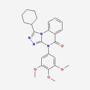 1-cyclohexyl-4-(3,4,5-trimethoxyphenyl)[1,2,4]triazolo[4,3-a]quinazolin-5(4H)-one