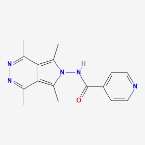 N-(1,4,5,7-tetramethyl-6H-pyrrolo[3,4-d]pyridazin-6-yl)pyridine-4-carboxamide