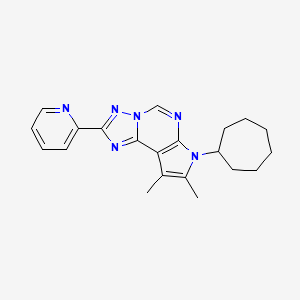 7-Cycloheptyl-8,9-dimethyl-2-(2-pyridyl)-7H-pyrrolo[3,2-E][1,2,4]triazolo[1,5-C]pyrimidine