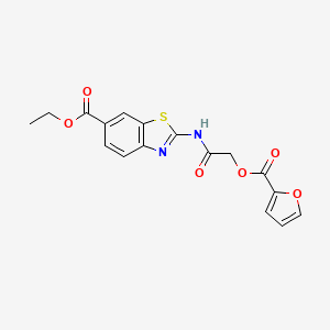 Ethyl 2-({[(furan-2-ylcarbonyl)oxy]acetyl}amino)-1,3-benzothiazole-6-carboxylate