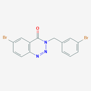 6-bromo-3-(3-bromobenzyl)-1,2,3-benzotriazin-4(3H)-one