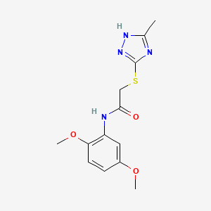 N-(2,5-dimethoxyphenyl)-2-[(5-methyl-4H-1,2,4-triazol-3-yl)sulfanyl]acetamide