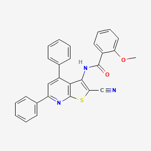 N-(2-cyano-4,6-diphenylthieno[2,3-b]pyridin-3-yl)-2-methoxybenzamide