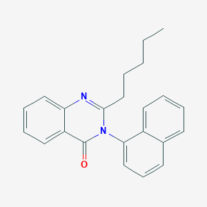 molecular formula C23H22N2O B10873128 3-(naphthalen-1-yl)-2-pentylquinazolin-4(3H)-one 