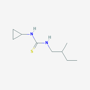 molecular formula C9H18N2S B10873204 1-Cyclopropyl-3-(2-methylbutyl)thiourea 