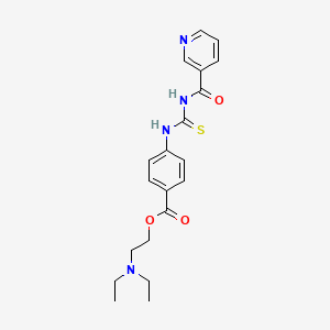 2-(Diethylamino)ethyl 4-{[(pyridin-3-ylcarbonyl)carbamothioyl]amino}benzoate