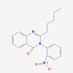 molecular formula C19H19N3O3 B10873347 3-(2-Nitrophenyl)-2-pentylquinazolin-4-one 