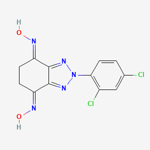 molecular formula C12H9Cl2N5O2 B10873391 2-(2,4-dichlorophenyl)-5,6-dihydro-2H-1,2,3-benzotriazole-4,7-dione dioxime 