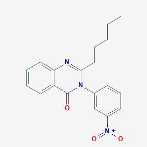 3-(3-nitrophenyl)-2-pentylquinazolin-4(3H)-one