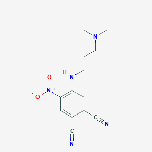 4-{[3-(Diethylamino)propyl]amino}-5-nitrobenzene-1,2-dicarbonitrile