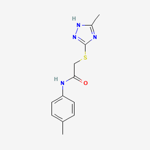 N-(4-methylphenyl)-2-[(5-methyl-4H-1,2,4-triazol-3-yl)sulfanyl]acetamide