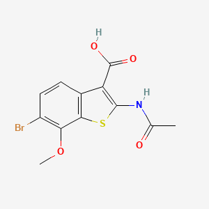 2-(Acetylamino)-6-bromo-7-methoxy-1-benzothiophene-3-carboxylic acid