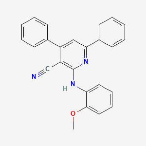 2-[(2-Methoxyphenyl)amino]-4,6-diphenylpyridine-3-carbonitrile