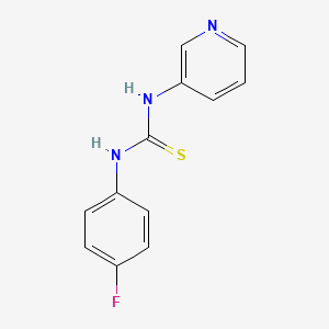 molecular formula C12H10FN3S B10873593 1-(4-Fluorophenyl)-3-pyridin-3-ylthiourea 