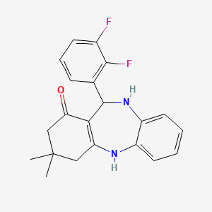 11-(2,3-difluorophenyl)-3,3-dimethyl-2,3,4,5,10,11-hexahydro-1H-dibenzo[b,e][1,4]diazepin-1-one