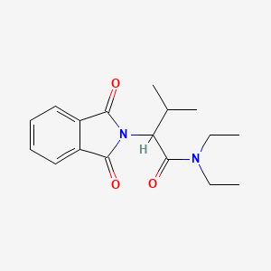 molecular formula C17H22N2O3 B10873655 2-(1,3-dioxo-1,3-dihydro-2H-isoindol-2-yl)-N,N-diethyl-3-methylbutanamide 