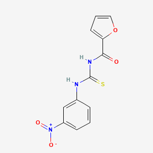 molecular formula C12H9N3O4S B10873718 1-(Furan-2-carbonyl)-3-(3-nitro-phenyl)-thiourea CAS No. 82366-77-6