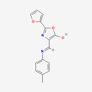 (4Z)-2-(furan-2-yl)-4-{[(4-methylphenyl)amino]methylidene}-1,3-oxazol-5(4H)-one