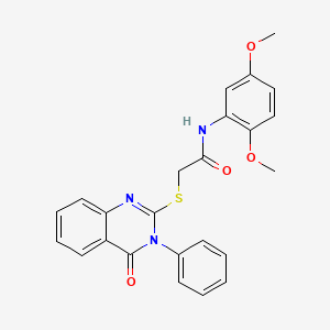 N-(2,5-dimethoxyphenyl)-2-[(4-oxo-3-phenyl-3,4-dihydroquinazolin-2-yl)sulfanyl]acetamide