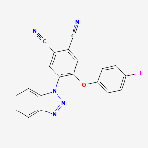 4-(1H-benzotriazol-1-yl)-5-(4-iodophenoxy)benzene-1,2-dicarbonitrile