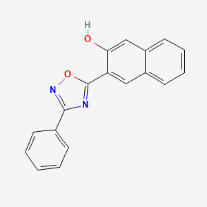 3-(3-Phenyl-1,2,4-oxadiazol-5-yl)naphthalen-2-ol