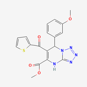 Methyl 7-(3-methoxyphenyl)-6-(2-thienylcarbonyl)-4,7-dihydrotetraazolo[1,5-a]pyrimidine-5-carboxylate