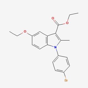 ethyl 1-(4-bromophenyl)-5-ethoxy-2-methyl-1H-indole-3-carboxylate