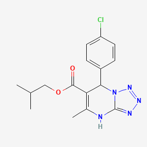 molecular formula C16H18ClN5O2 B10873922 2-Methylpropyl 7-(4-chlorophenyl)-5-methyl-4,7-dihydrotetrazolo[1,5-a]pyrimidine-6-carboxylate 