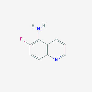 molecular formula C9H7FN2 B108740 6-氟喹啉-5-胺 CAS No. 1251032-63-9