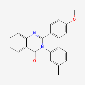 molecular formula C22H18N2O2 B10874071 2-(4-methoxyphenyl)-3-(3-methylphenyl)quinazolin-4(3H)-one 