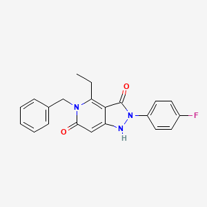 5-benzyl-4-ethyl-2-(4-fluorophenyl)-1H-pyrazolo[4,3-c]pyridine-3,6(2H,5H)-dione