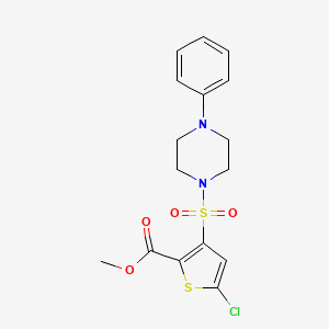 Methyl 5-chloro-3-[(4-phenylpiperazin-1-yl)sulfonyl]thiophene-2-carboxylate