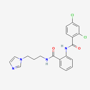 2,4-Dichloro-N-[2-(3-imidazol-1-yl-propylcarbamoyl)-phenyl]-benzamide