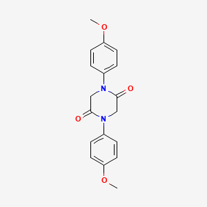 molecular formula C18H18N2O4 B10874263 1,4-Bis(4-methoxyphenyl)piperazine-2,5-dione CAS No. 21535-05-7