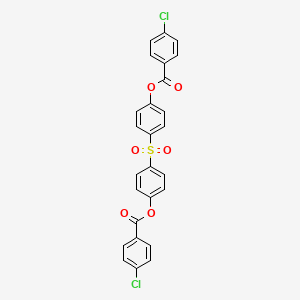 molecular formula C26H16Cl2O6S B10874313 Sulfonyldibenzene-4,1-diyl bis(4-chlorobenzoate) 