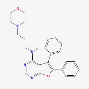 N-(3-morpholin-4-ylpropyl)-5,6-diphenylfuro[2,3-d]pyrimidin-4-amine