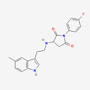 1-(4-fluorophenyl)-3-{[2-(5-methyl-1H-indol-3-yl)ethyl]amino}pyrrolidine-2,5-dione