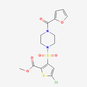 Methyl 5-chloro-3-{[4-(furan-2-ylcarbonyl)piperazin-1-yl]sulfonyl}thiophene-2-carboxylate