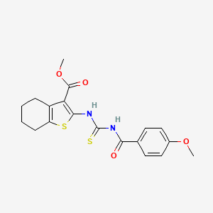 Methyl 2-({[(4-methoxyphenyl)carbonyl]carbamothioyl}amino)-4,5,6,7-tetrahydro-1-benzothiophene-3-carboxylate