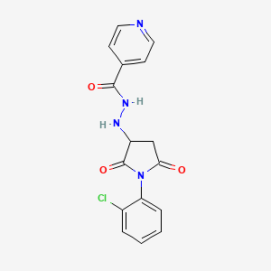 N'-[1-(2-chlorophenyl)-2,5-dioxopyrrolidin-3-yl]pyridine-4-carbohydrazide